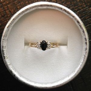 Jewelry Womens Black Onyx And Diamond Ring Poshmark